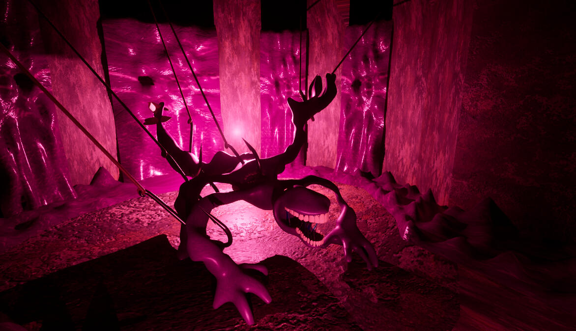 A creature chained in it's domain.